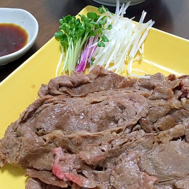牛ロース薄切り肉であっさり焼肉 レシピ 作り方 By Happylifes 楽天レシピ